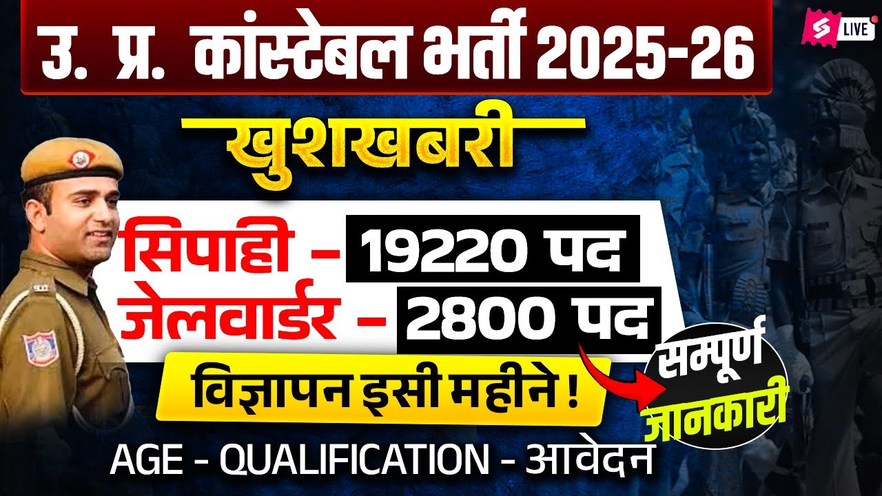UP Constable New Vacancy 2025 | UP Constable/ UP Jail Warder Notification 2025 Update | Testbook