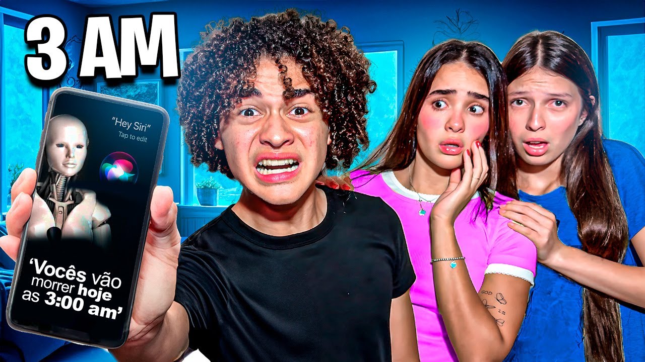 NUNCA FALE COM A SIRI AS 3:00 HORAS DA MANHÃ - BIZARRO 😱😱😱