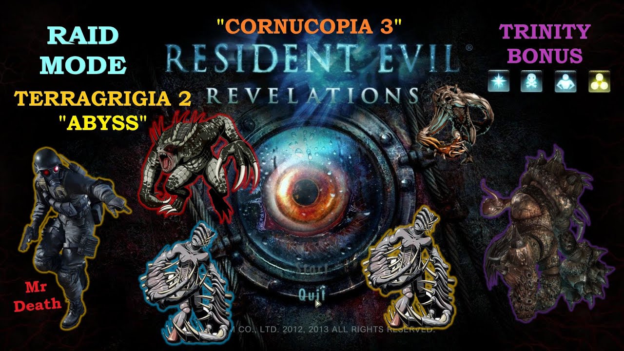 Resident Evil: Revelations | Cornucopia 3 | Terragrigia 2 - Abyss | Raid Mode | Hunk | PC Steam.