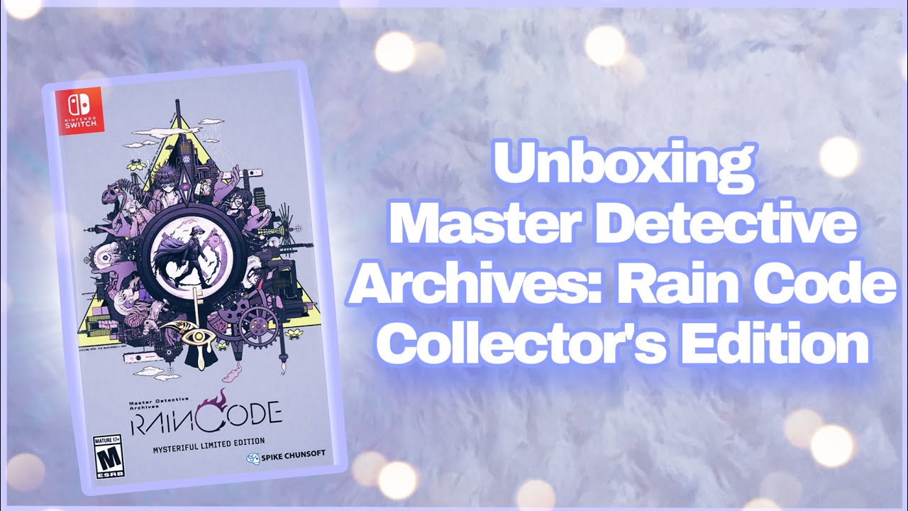 Unboxing Master Detective Archives: Rain Code Collector’s Edition