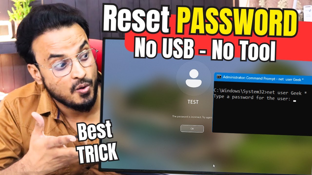 Reset Any Windows 11 LOGIN Password🔑 - No USB or TOOL