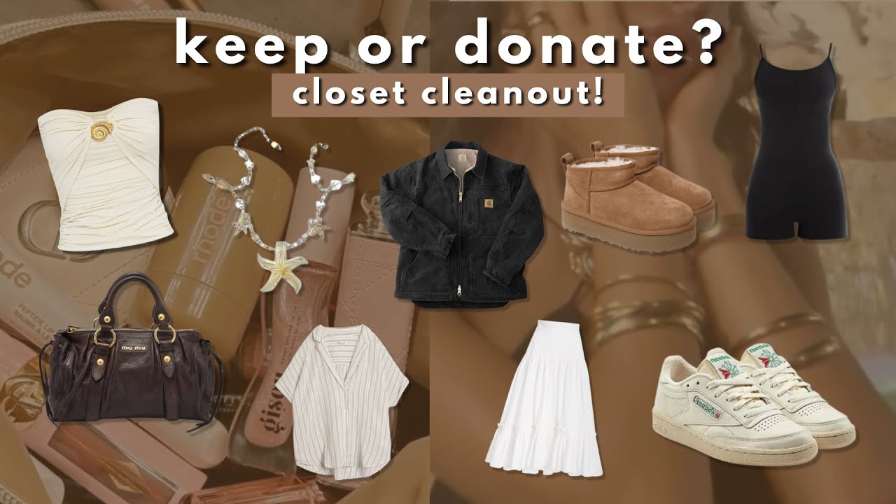 keep or donate | closet clean out edition [this or that + dream closet] 🧦👝