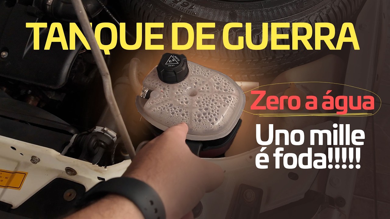 Uno mille fire andando sem fluido no radiador - deu problema ? #unomille