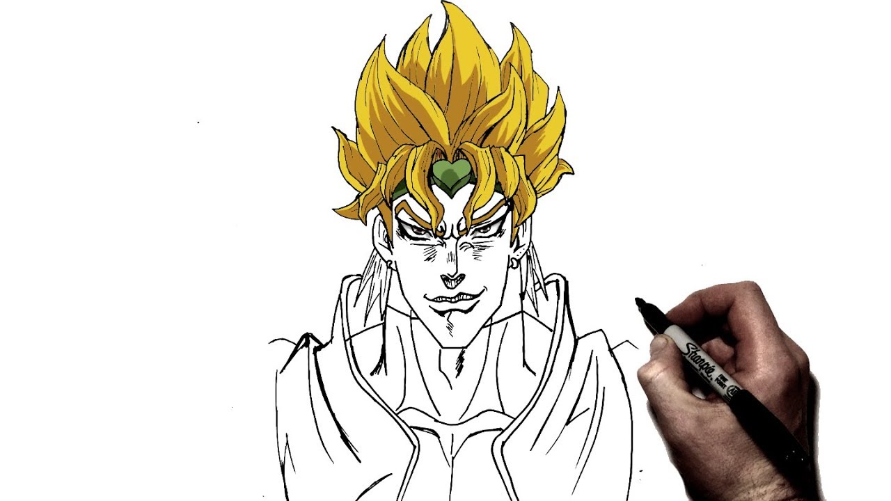 How to Draw Dio | Step By Step | JoJo's Bizarre Adventure