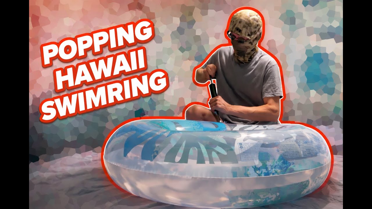 Pop inflatable - Popping the Blue Hawaii Ring 🌺💙💨 So Satisfying!