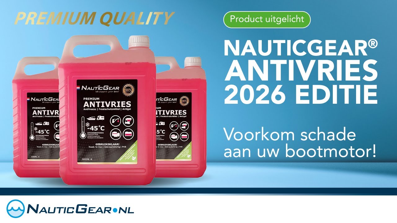NauticGear Premium Antivries voor de boot! Voorkom vorstschade!