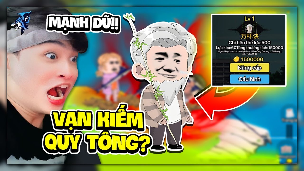 Siro Cầm Cần Câu Thép Thêu Máu Dùng Vạn Kiếm Quy Tông Của Ông Cương Bắt Cá Vua Trong Câu Cá Vạn Cân