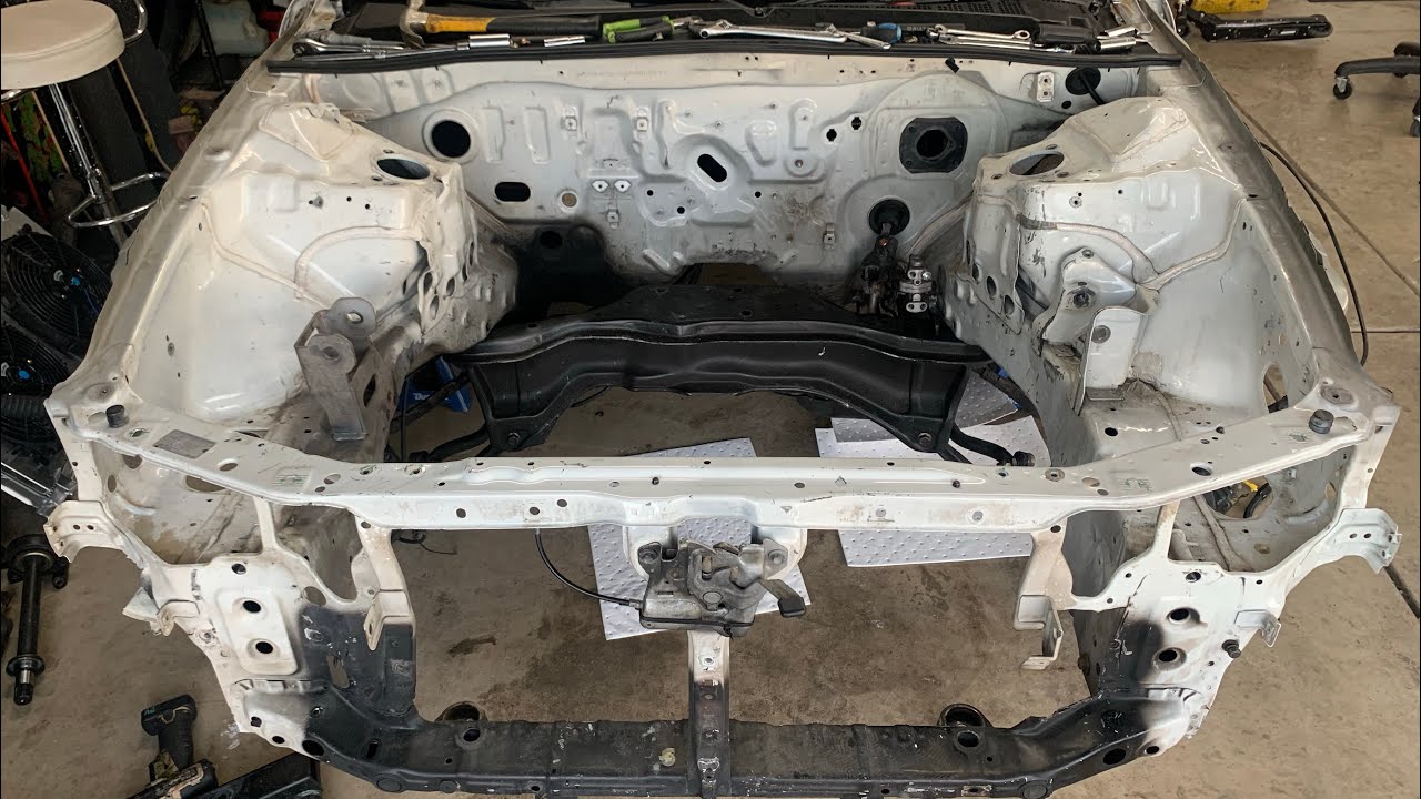 Shaving my engine bay on my turbo k swapped Honda Prelude