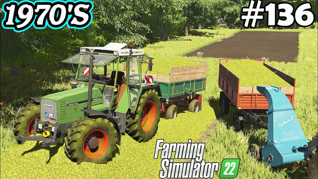 1970'S. RYE SILAGE. Fendt in action + Fendt (sound). Farming Simulator 22. FS 22. Timelapse.Ep 136