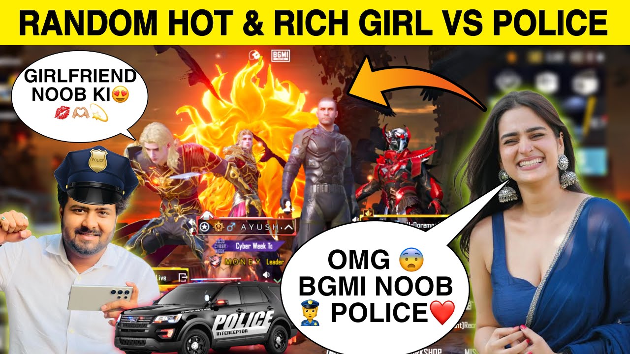 Random 3 Rich Girls Mythic Fashion😍Starting Flirt With Me After Seeing BGMI PARTNER❤️I AM NOOBPRANK