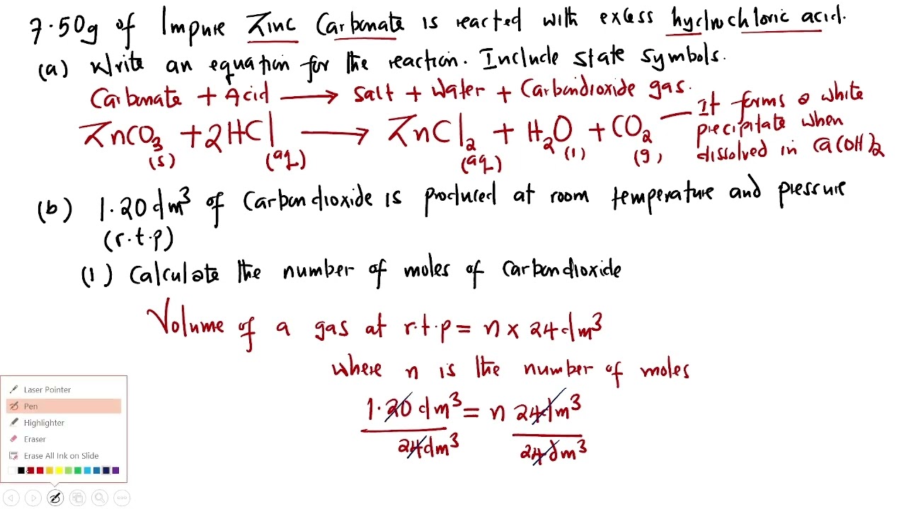 CHEMISTRY GCE 2022 - QUESTION FOUR