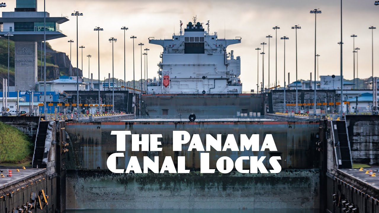 Cruising Through the Panama Canal on a giant cruise ship.