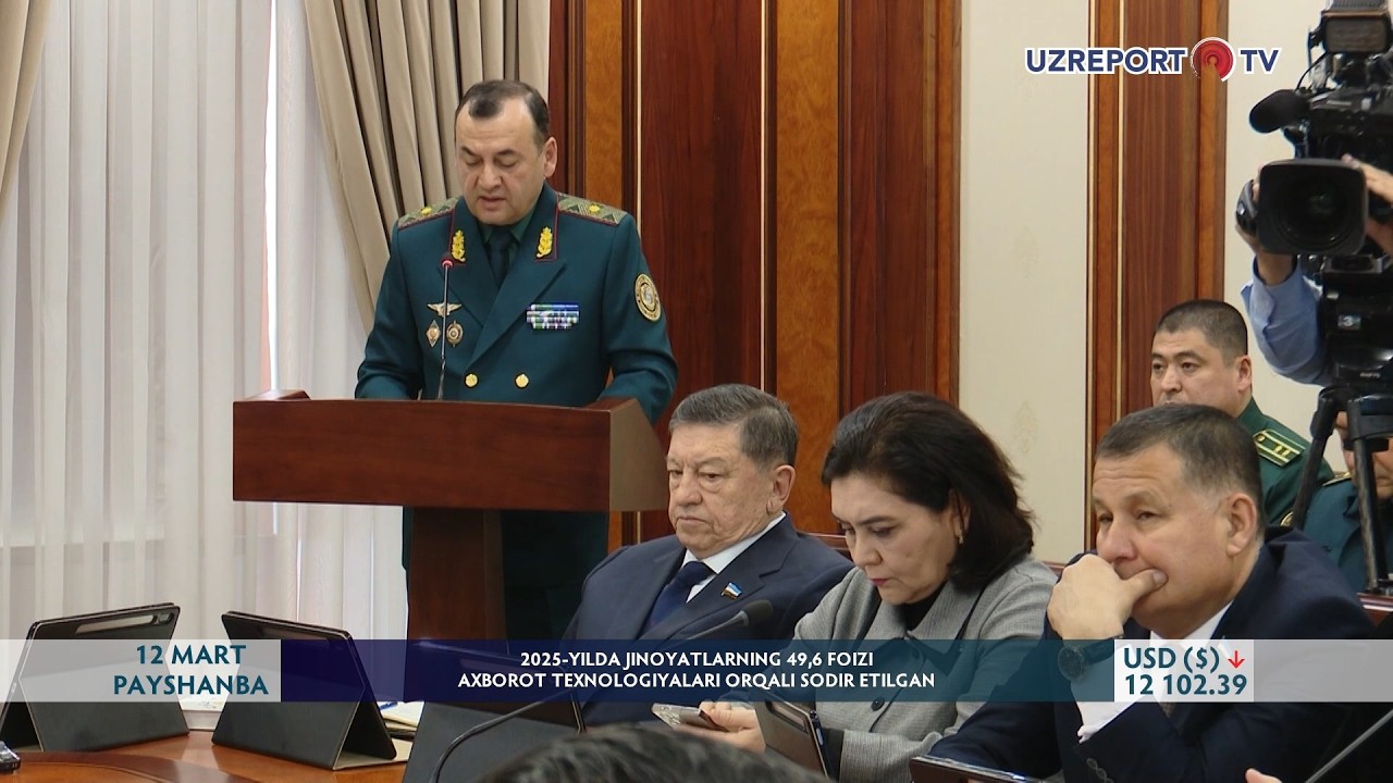 2025-yilda jinoyatlarning 49,6 foizi axborot texnologiyalari orqali sodir etilgan