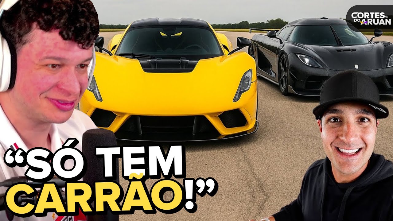 ARUAN REAGE: OS MELHORES CARROS DO MUNDO NO ENCONTRO * BUGATTI - KOENIGSEGG - HENNESSEY - RIMAC * 🚀
