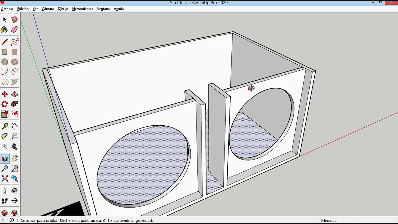 APRENDE A MODELAR EN 3D CON SKETCHUP BOCINAS  Y CAJAS ACUSTICAS