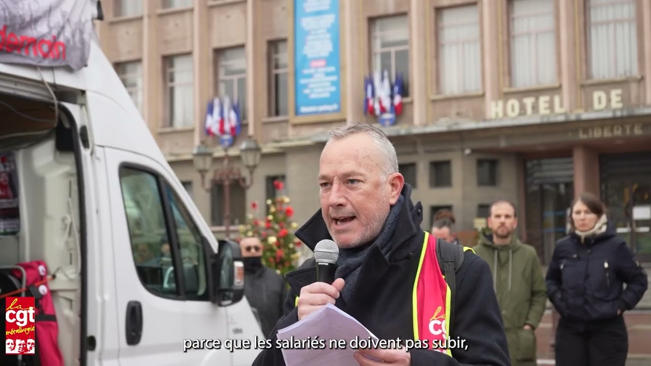 Stellantis : retour en image sur la mobilisation du jeudi 4 décembre à Poissy.