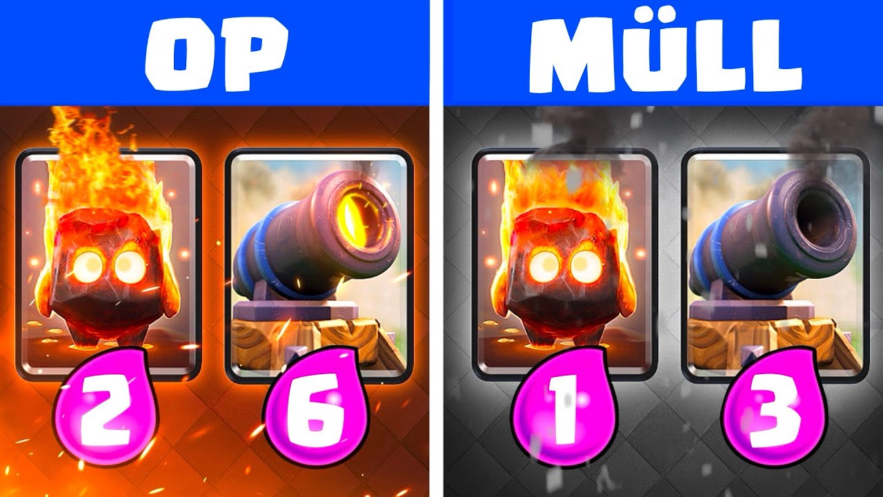 Clash Royale mit NIE geänderten Elixierkosten