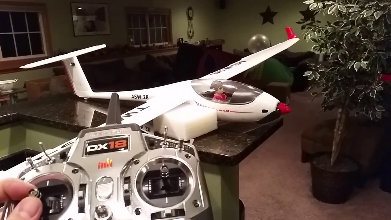 Volantex RC / Lanyu - ASW 28 - Control Setup Review (old one)