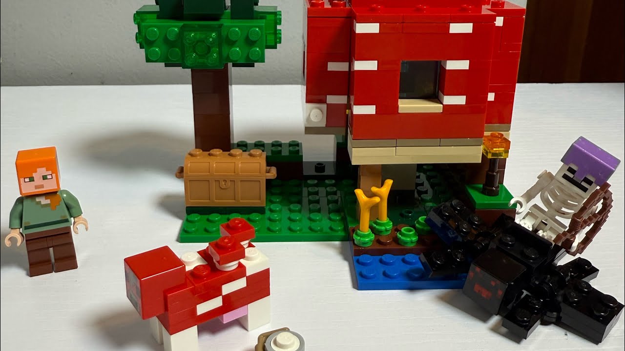Building a RETIRED LEGO Minecraft Mushroom House 🍄