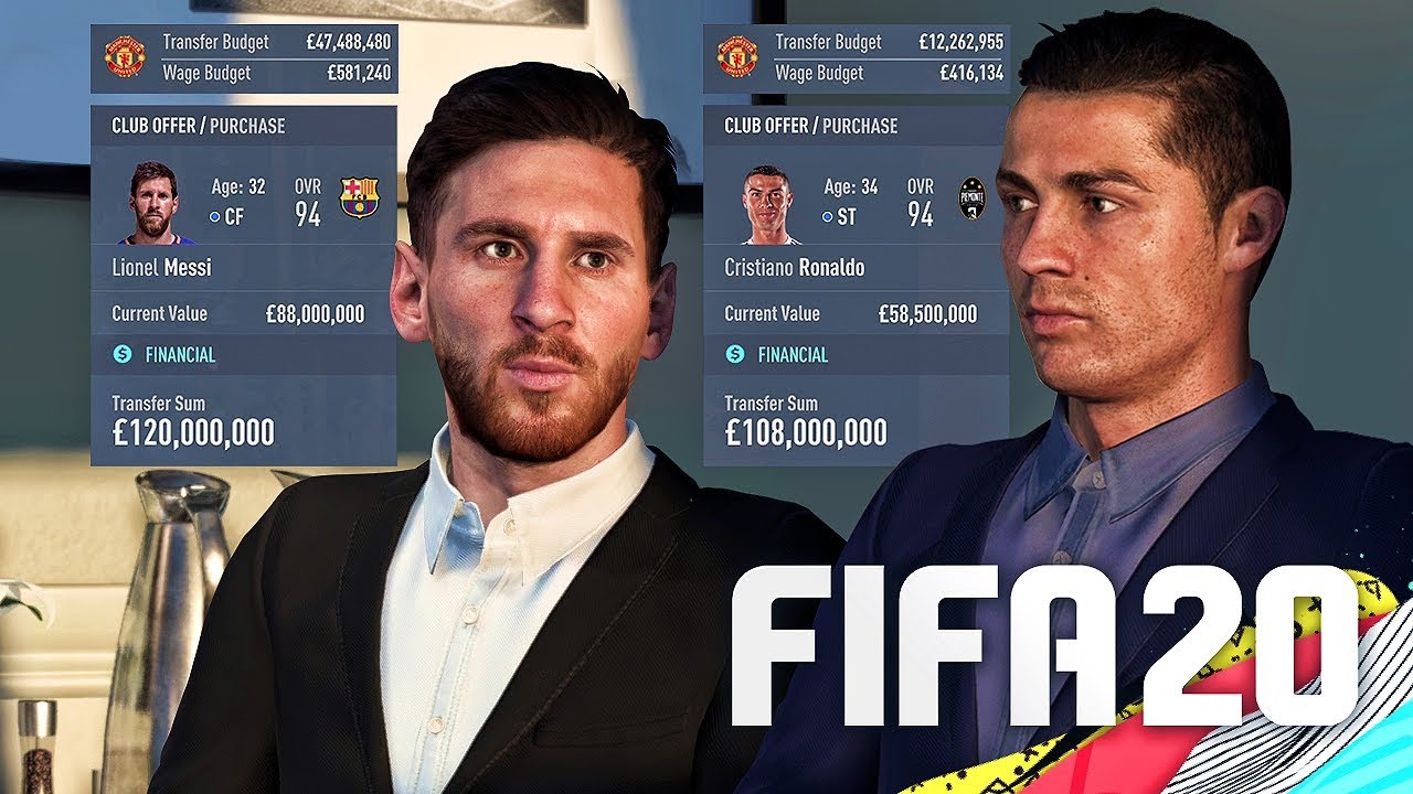 SIGNING RONALDO & MESSI IN FIFA 20 CAREER MODE!!!