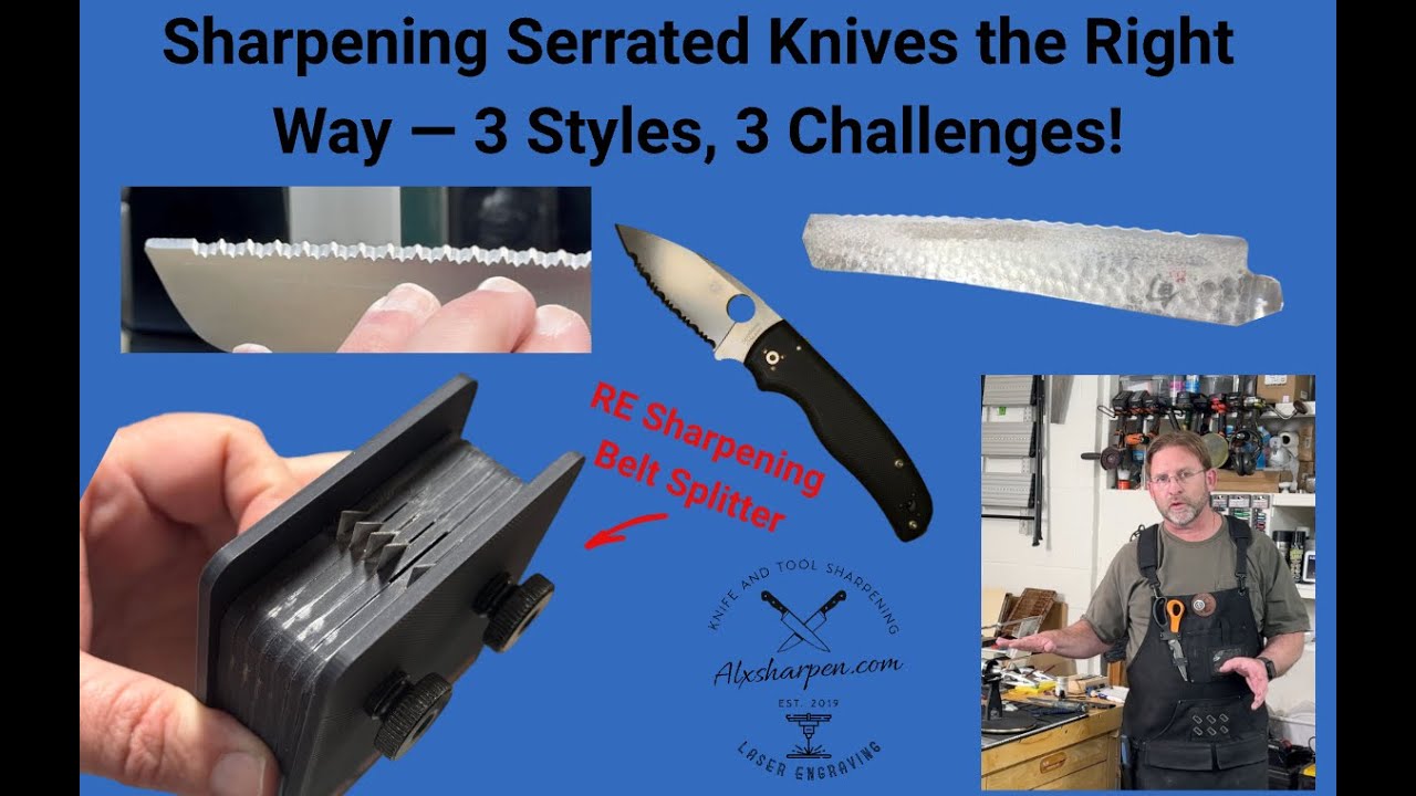 Sharpening Serrated Knives the Right Way — 3 Styles, 3 Challenges!