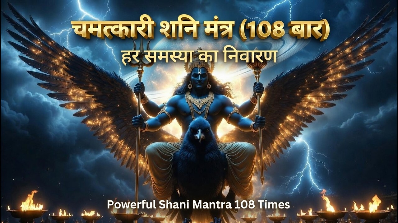 शक्तिशाली शनि मंत्र 108 बार | ॐ शं शनैश्चराय नमः | Shani Mantra 108 Times