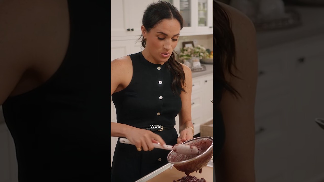 Meghan Markle Struggles Sieving Lavashak in With Love Meghan Season 2 #shorts