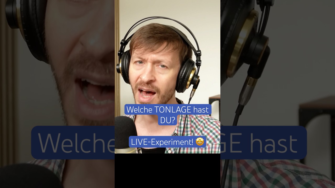 Welche TONLAGE hast DU? Das LIVE-Experiment! #gesangsunterricht #singenlernen #vocalcoach
