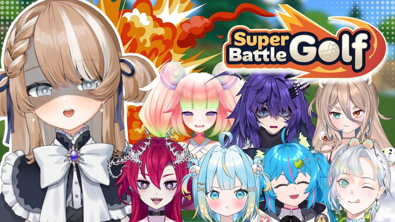 【Super Battle Golf | Big Collab】I'm am just a peaceful girl, no yelling!