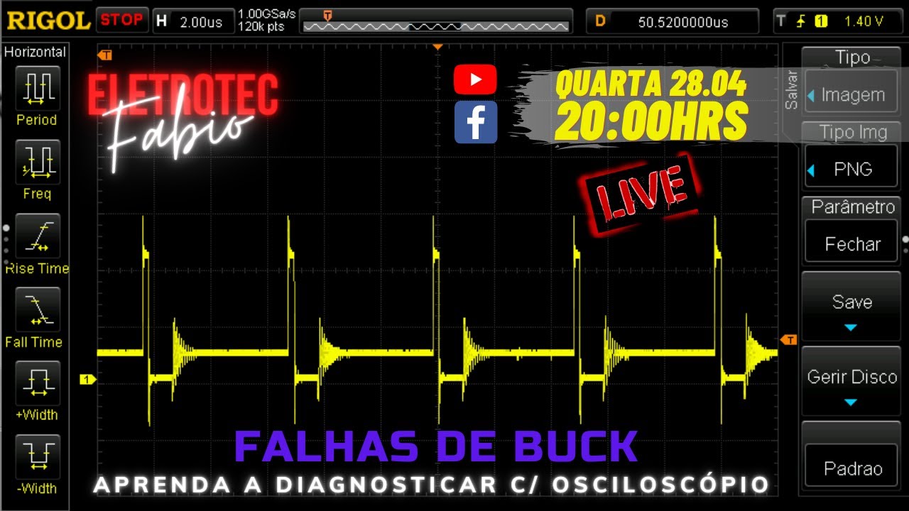 Falhas de Buck - Diagnóstico com Osciloscópio