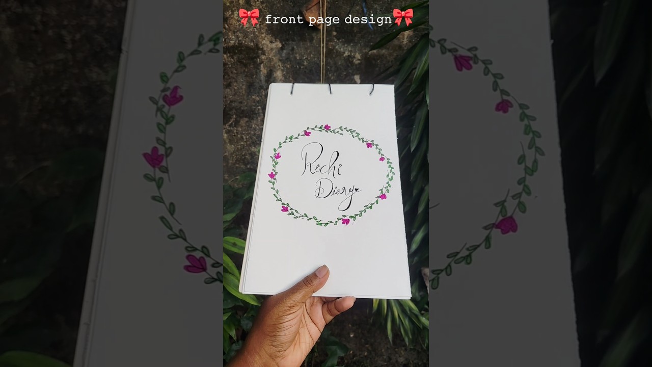 🎀front page design 🎀#viralvideo #art #zentangleart #trendingshorts #drawing #explorepage #frontpage