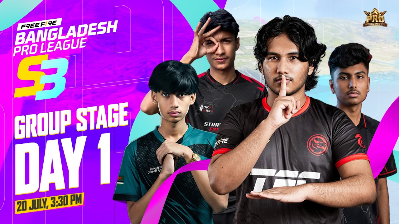 গ্রুপ স্টেজ ম্যাচ ডে 1 | FFBPL S3 | Garena Free Fire