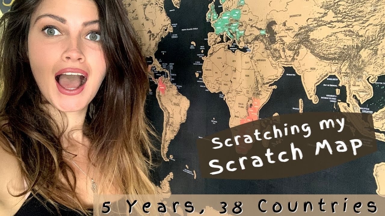 My Travel Scratch Map | 38 Countries | Everywhere I've Been