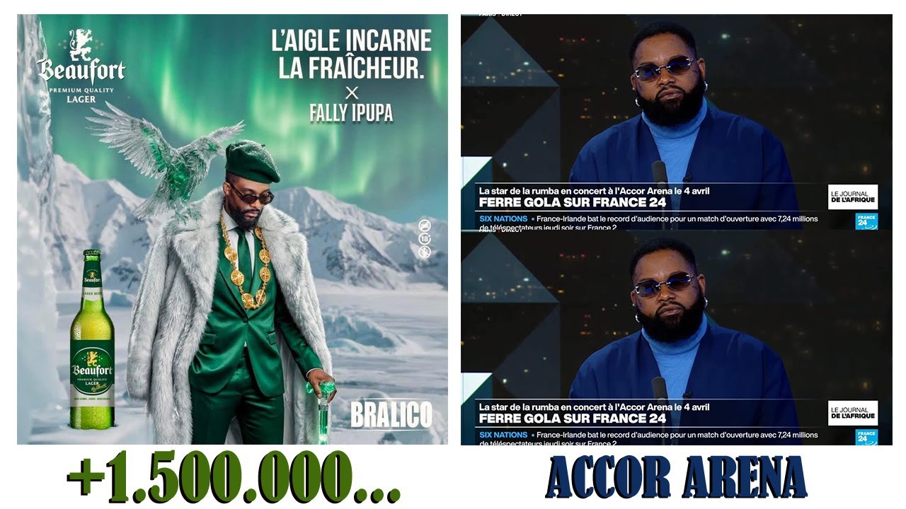 🔴FALLY IPUPA L'EXEMPLE D'UNE VRAIE STAR, CONTRAT BEAUFORT, FERRE FRANCAIS EKE EZONGI NA FRANCE 24