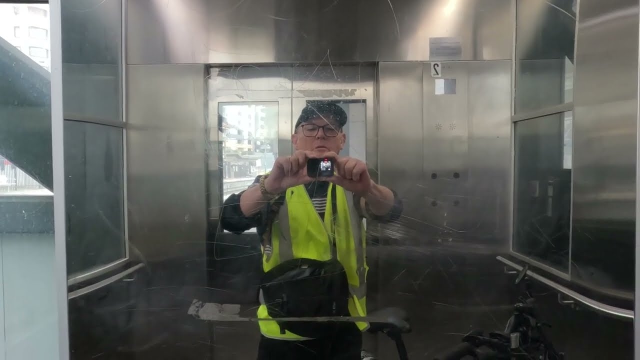 “Never Too Old to Ride! EV Fold Bike Journey from Caroline Springs to Docklands 🚆🚴‍♂️”