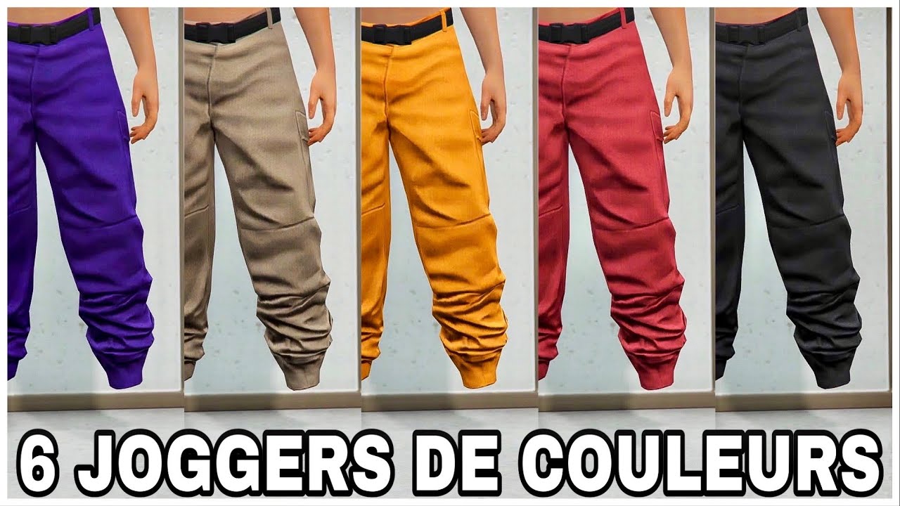 AVOIR 6 JOGGERS DE COULEURS SANS CODAGE SUR LE PERSONNAGE MASCULIN SUR GTA 5 ONLINE EN 1.54!