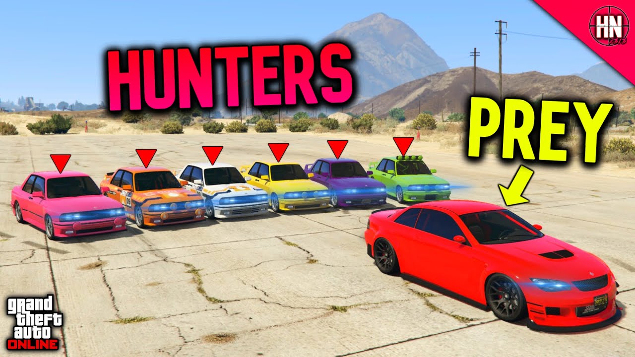 SENTINEL vs 6 SENTINEL CLASSICS | GTA 5 ManHunt!