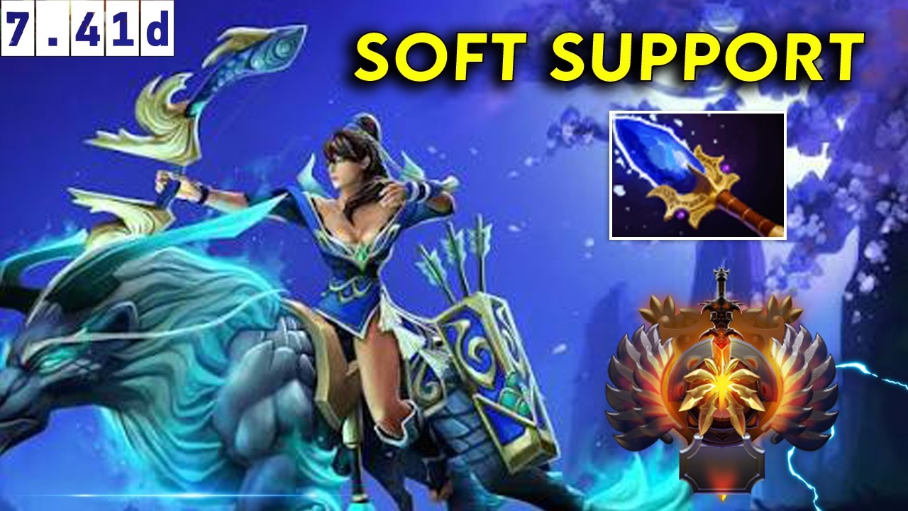 Mirana Immortal Soft Support - Dota 2 Patch 7.41d Pro Pub Gameplay