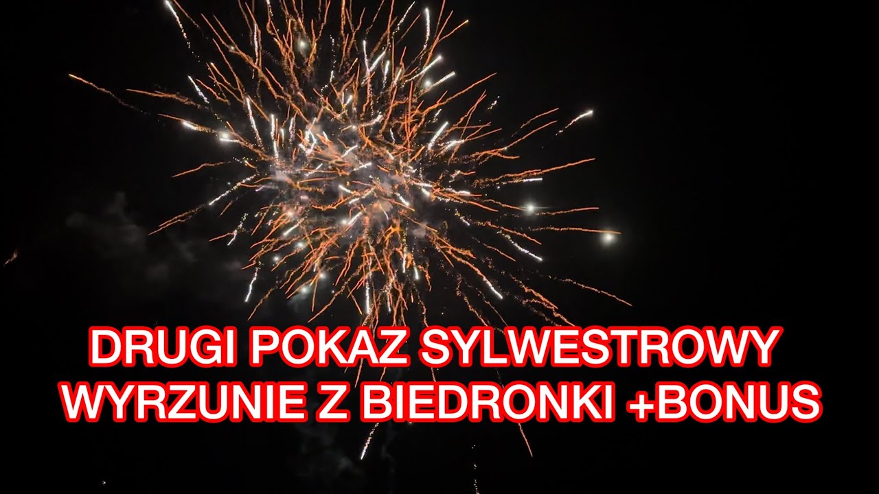 🎆Kolejny pokaz fajerwerków 2026🎇 Wyrzutnie z Biedronki +Bunus 