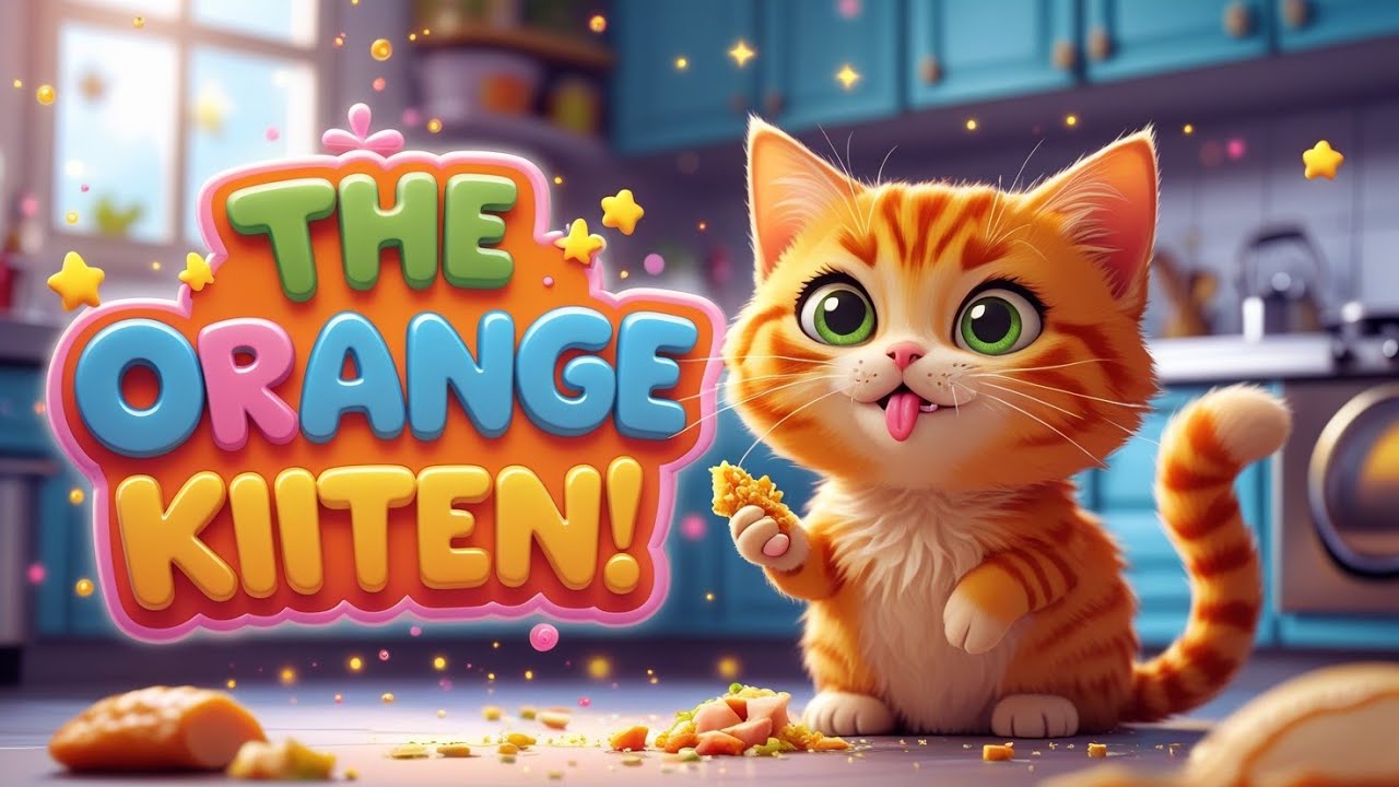 أغنية القطة المشمشية الشقية اللي قلبت الدنيا! 🎶🔥 .. هتعيد الأغنية ١٠ مرات! 🧡🐱