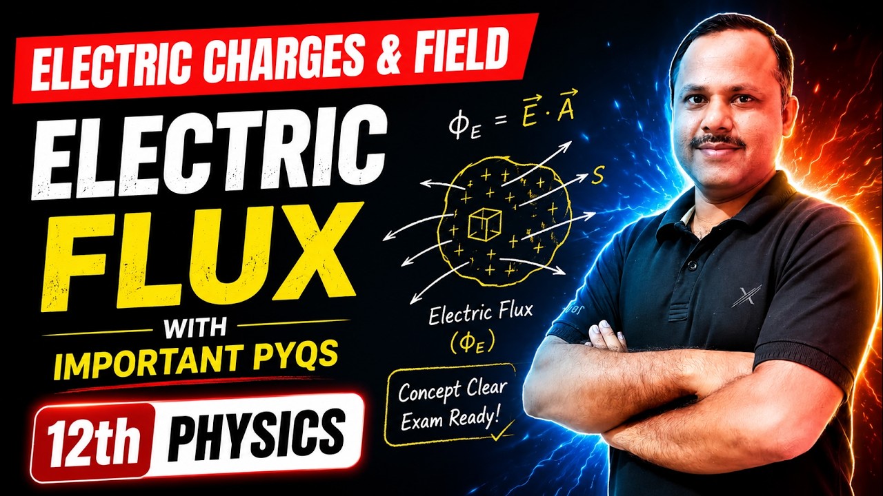 Electric flux | Important PYQs | Electric Charge and Field | 12th Physics #neet #cbse