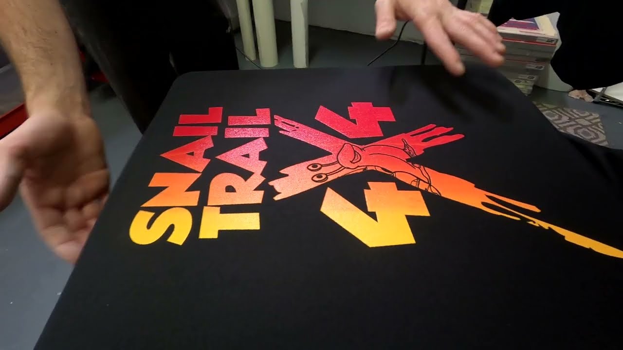 Printing a Split Fountain Design On A T-Shirt!!