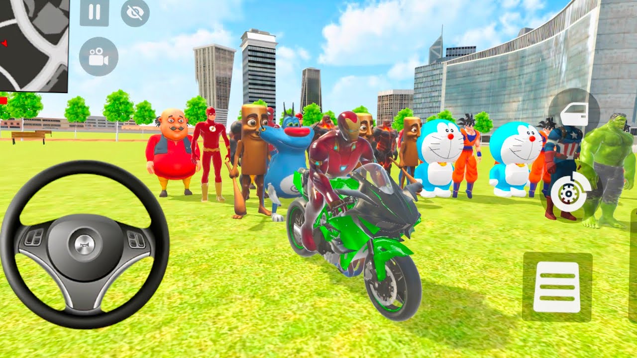 🥰Spider Man vs Iron Man🤪Scary Teacher & Hulk Tung Tung Oggy Dorimon Granny Game🥰Modified Police Car🐠