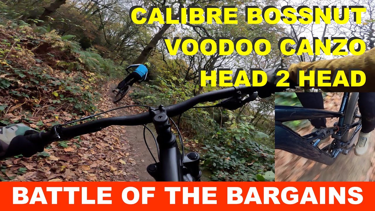 Which is the best new £1500 full suspension mountain bike?  Calibre Bossnut or Voodoo Canzo?