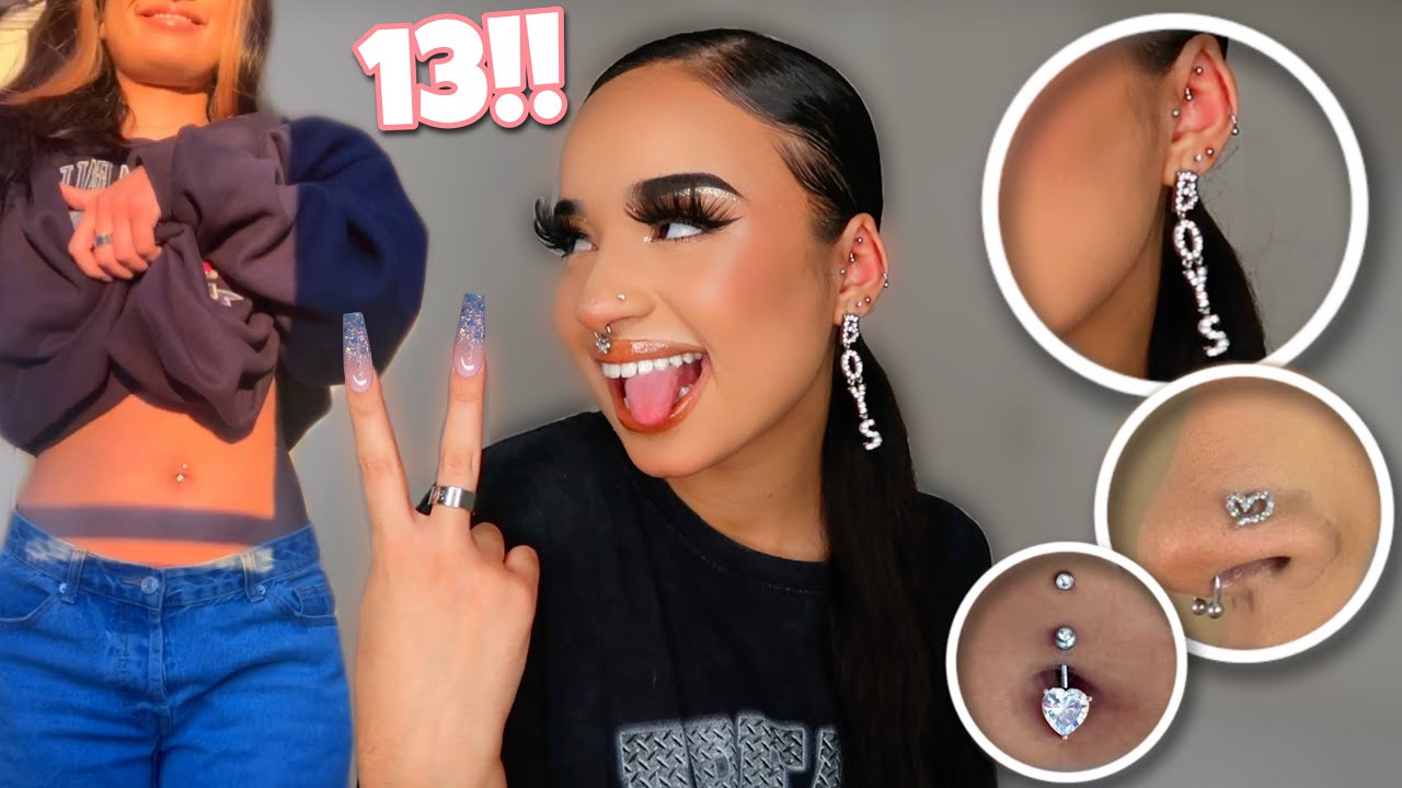 TOUT SUR MES 13 PIERCINGS: MA MÈRE VOULAIT ME TUER (septum, téton, nombril..)