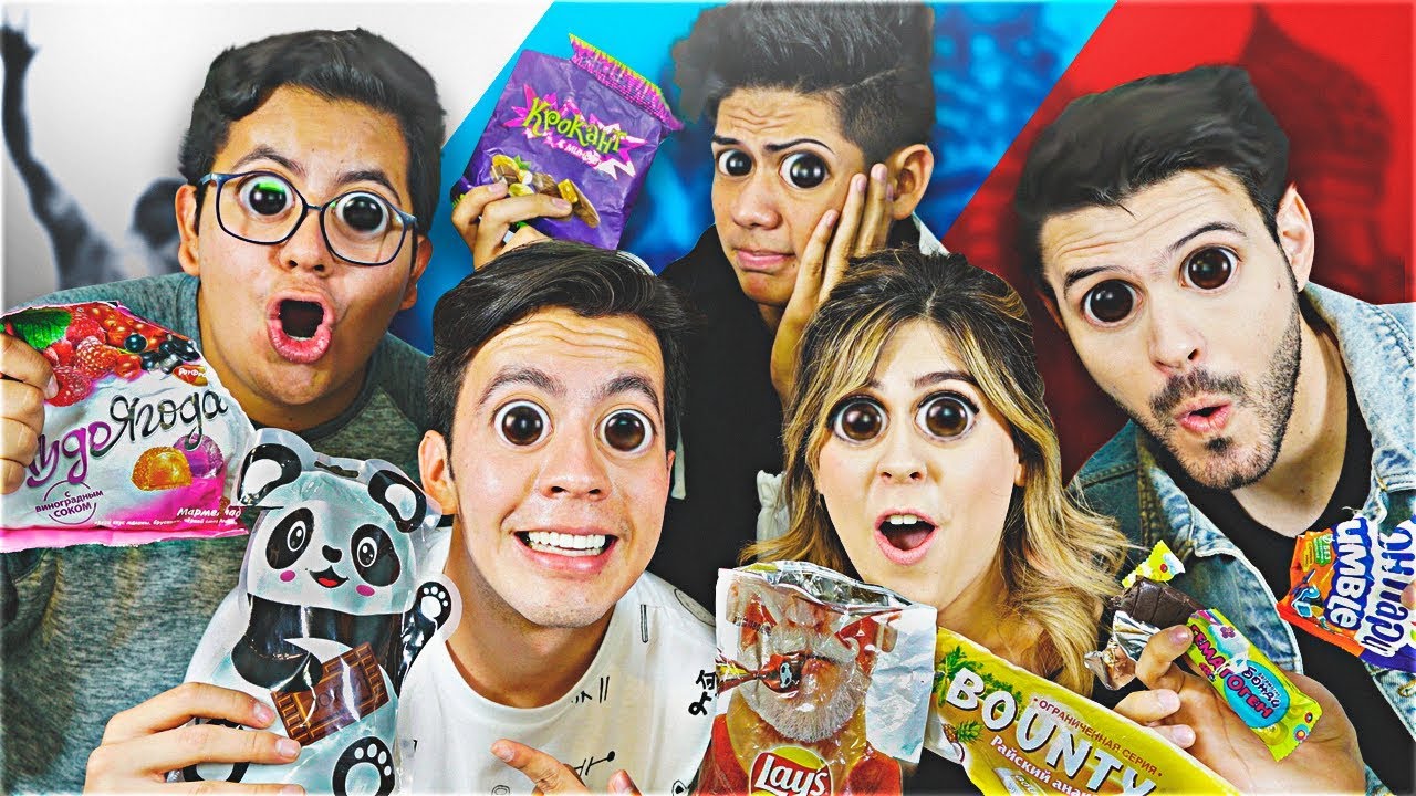 YOUTUBERS PROBANDO DULCES RUSOS con ANTRAX y MIS PASTELITOS 😱