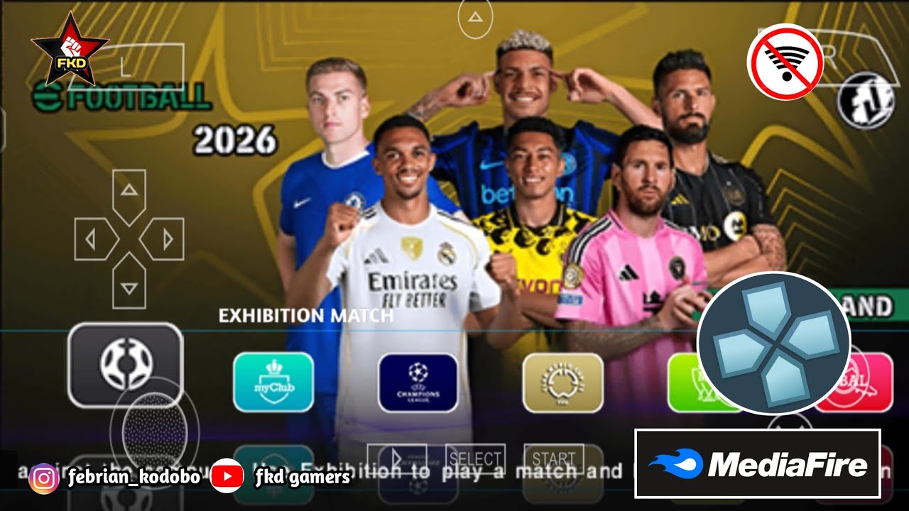 efootball PES 26 PPSSPP • PES 2026 Camera PS5 Android Offline Fix Call Name Update & Best Graphics! 