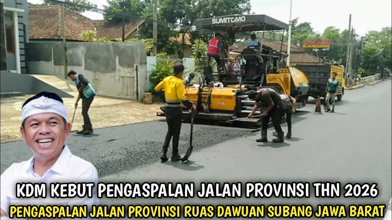 KDM Kebut Pengaspalan Jalan Provinsi Thn 2026