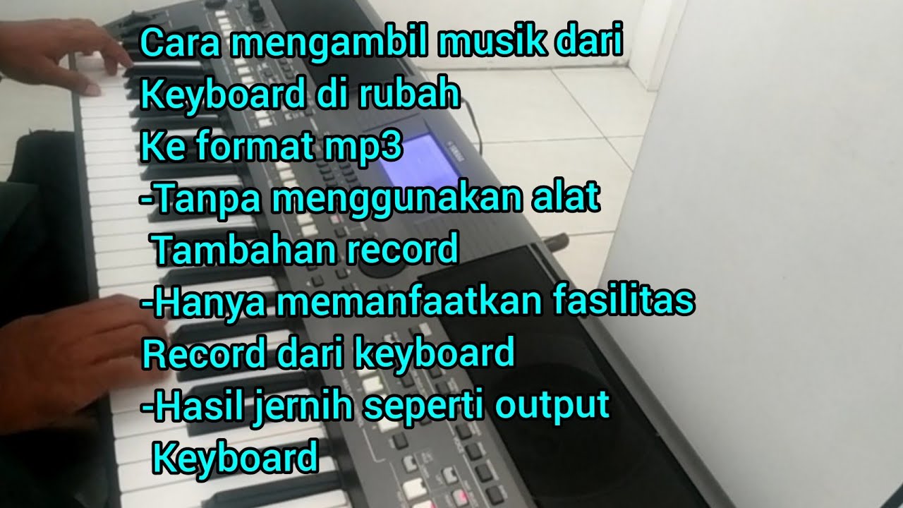 Cara mengambil musik dari keyboard di pindah ke flashdisk dan di rubah ke mp3 | Yamaha PSR S