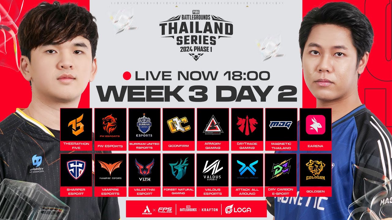 🔴Live สด! 𝐏𝐔𝐁𝐆 𝐓𝐡𝐚𝐢𝐥𝐚𝐧𝐝 𝐒𝐞𝐫𝐢𝐞𝐬 𝟐𝟎𝟐𝟒 𝐏𝐡𝐚𝐬𝐞 𝟏 สัปดาห์ที่ 3 วันที่ 2🇹🇭 l ชิงตั๋วลุยต่อ APAC Qualifier!